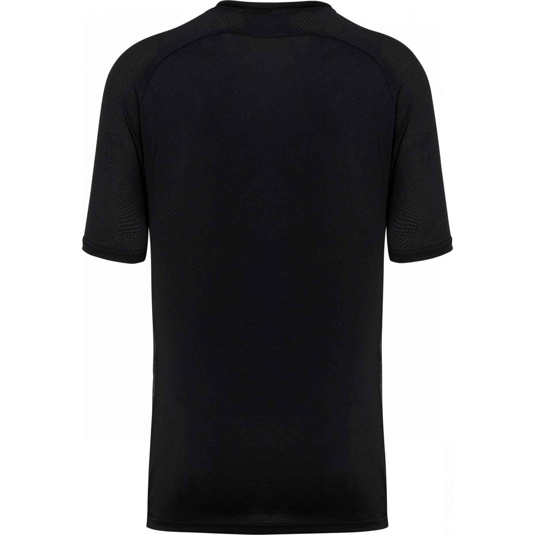 Thumbnail - Proact, Herren, Sportshirt, Zweifarbiges Trikot mit Raglanärmeln (XL), Schwarz, XL
