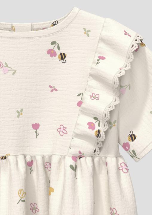 Produktbild s.Oliver Kleid Musselinkleid mit integriertem Body (80)