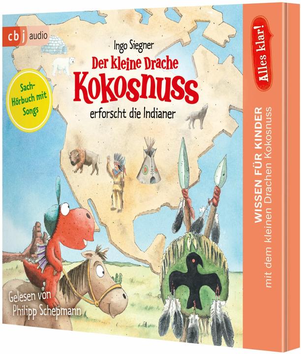 Image du produit Tout est clair! Le petit dragon Cocoanut explore : Les Indiens d'Amérique (Ingo Siegner, Alfred Dieler, Philipp Schepmann, Allemand)