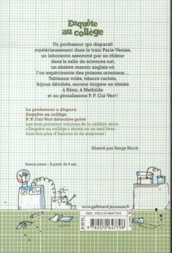 Image du produit Enquête au collège : l'intégrale. Tome 1 (Français, Arrou-Vignod Jean-Philippe, 2021)