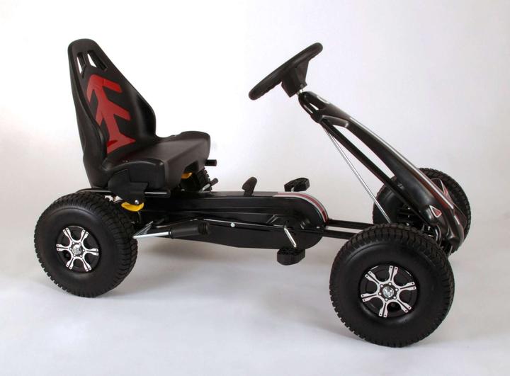 Volare Go Kart Racing Car - Groot - Luchtbanden - zwart