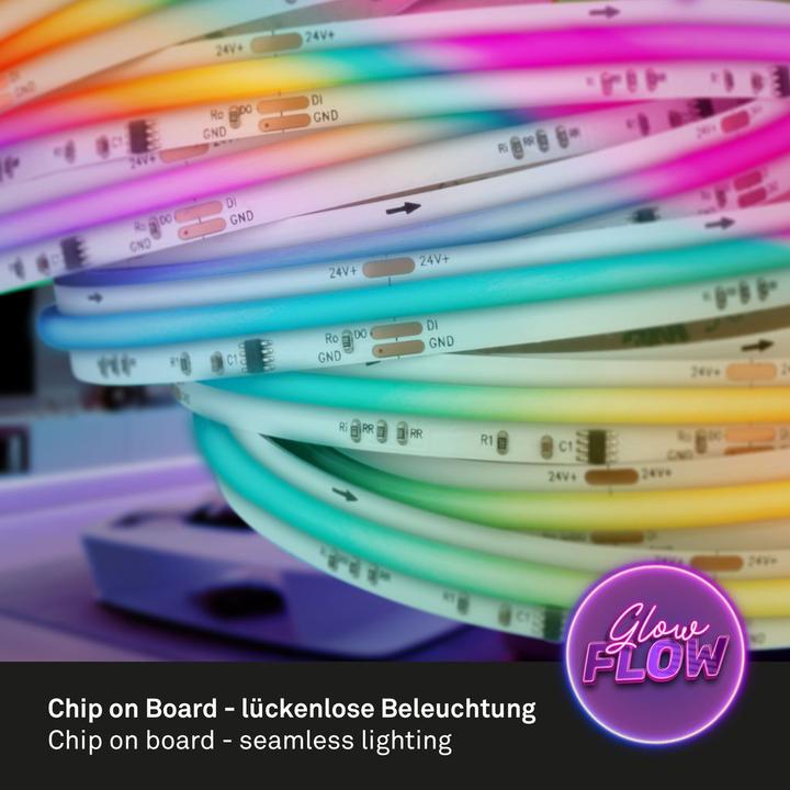 Actual product image Briloner COB-LED RGB IC stripe, 3m, 1,440xLED/m (RGB, 300 cm, Indoor)