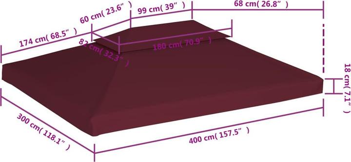Produktbild vidaXL Xerane (400 cm, 300 cm)