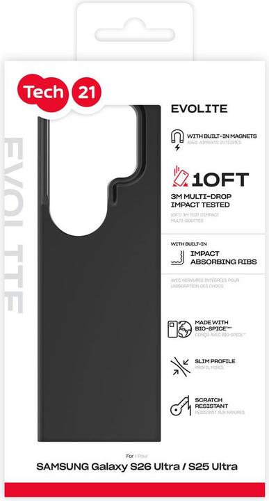 Productafbeelding tech21 Samsung Galaxy S26 Ultra EvoLite Magnet Black (Samsung Galaxy S25 Ultra, Samsung Galaxy S26 Ultra)
