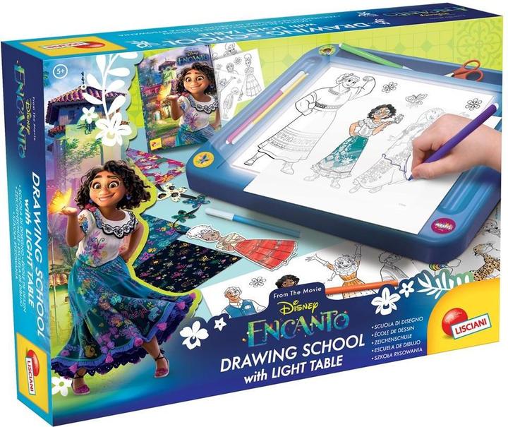 Actual product image Lisciani Encanto Drawing School With Light Table (German)