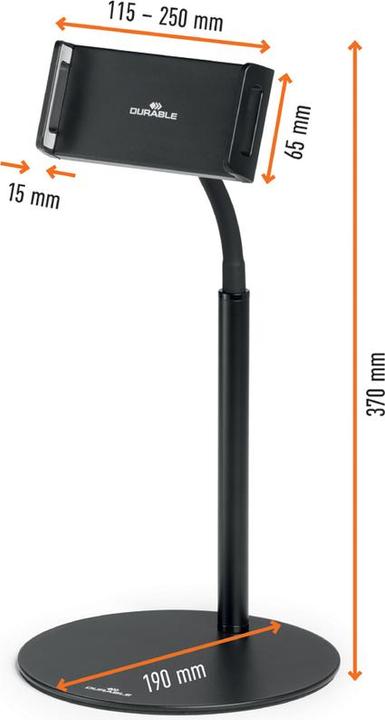 Produktbild Durable Tablethalterung TWIST COMBI schwarz Tischständer