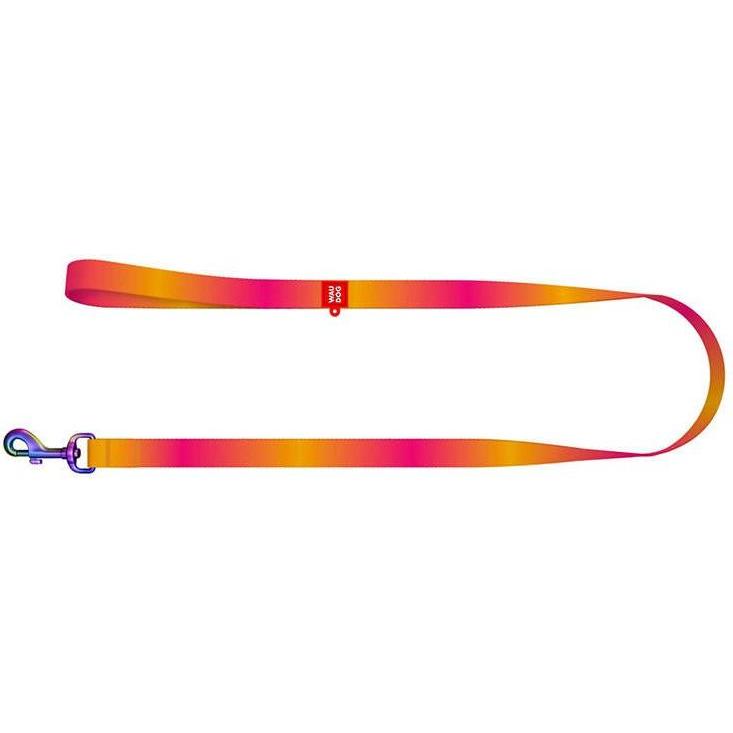 Thumbnail - Waudog gradient nylon dog leash, 20mm wide, 122cm long, orange (M, Hund, Allgemein), Halsband + Leine