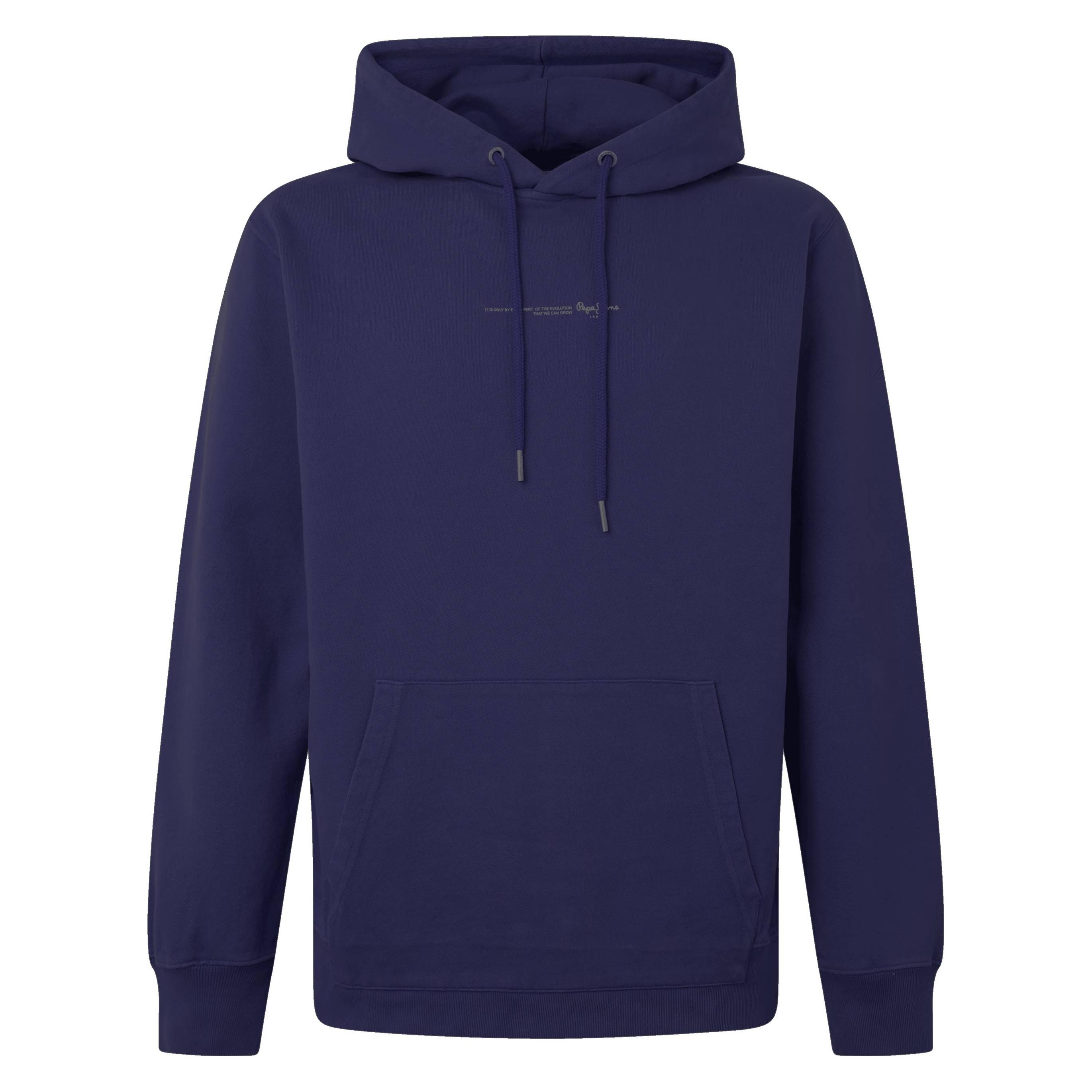 Pepe Jeans, Herren, Pullover, Sweatshirt Casual Bequem Sitzend David Hoodie - 16983, Blau, (S)