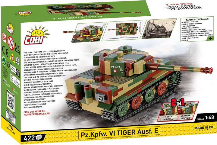 Produktbild Cobi H.C. WWII P.Z.KPFW VI Tiger Ausf. E