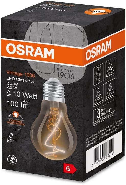 Actual product image Osram Vintage 1906 (E27, 100 lm, 1 x)