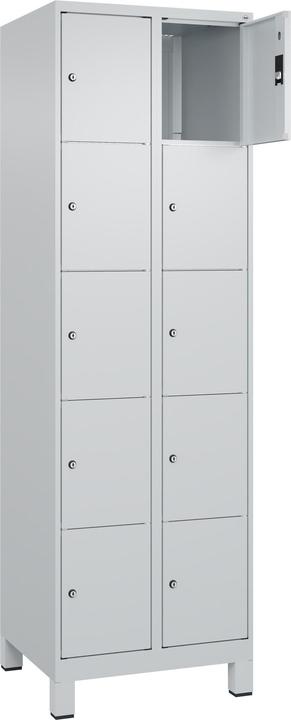 Produktbild C+P CP Classic Plus Schließfachschrank hellgrau 080010-205 S10009, 10 Schließfächer 60,0 x 50,0 x 195,0