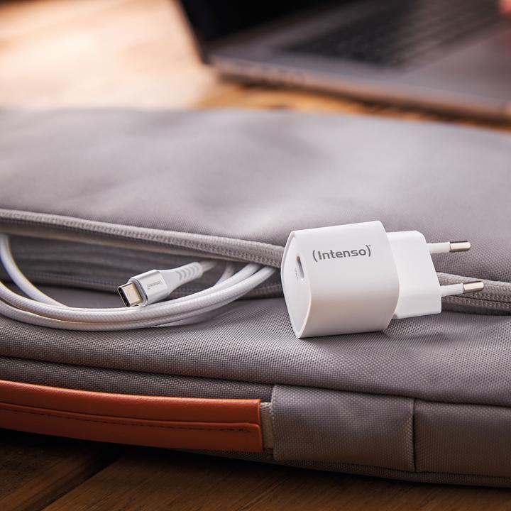 Image du produit Intenso Adaptateur d'alimentation W30C² GaN Blanc 1x USB-C 30W (30 W, 1 portion)
