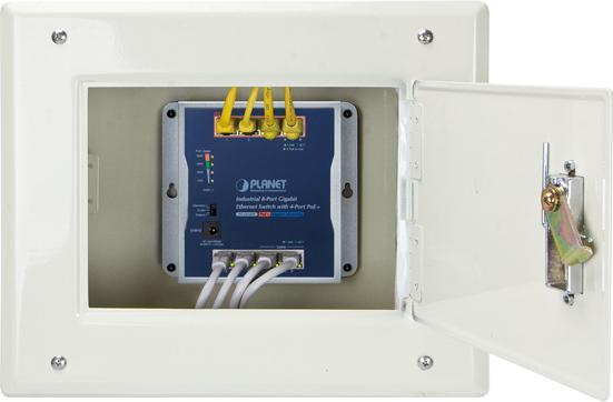 Actual product image Planet IP30 Industrial 8-Port (8 ports)