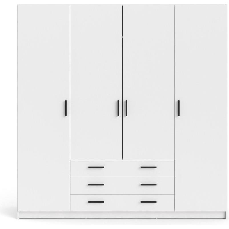 Ebuy24, Kleiderschrank, Kleiderschrank Spell B183 (201 x 196 x 50 cm)