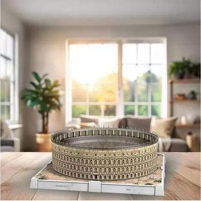 Actual product image Ravensburger 3D Puzzle 216 Teile - Iconics: Kolosseum Rom - mit Licht (216 pieces)