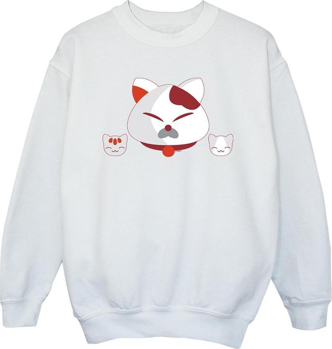 Actual product image Disney Girls Big Hero 6 Baymax Kitten Heads Sweatshirt (152, 158)
