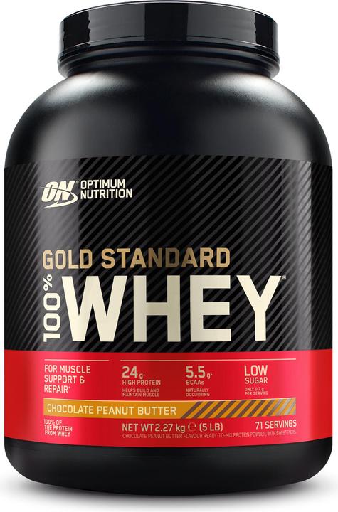 Optimum Nutrition 100% Whey Gold Standard (Chocolate, Burro di Arachidi, 1 pz., 2273 g)