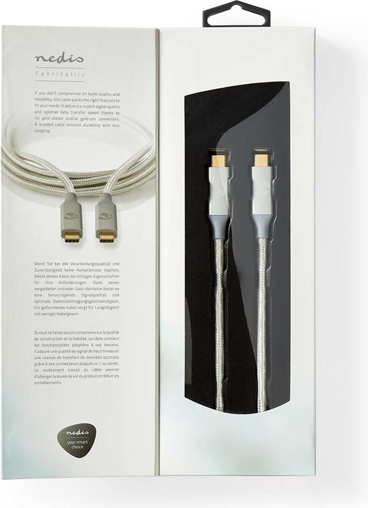 Produktbild Nedis USB-Kabel USB 3.2 Gen 2x2 (1 m, 100 W)
