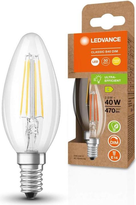 Produktbild Ledvance LED-Kerzenlampe (E14, 2.90 W, 470 lm, 1 x, C)