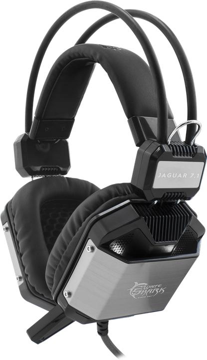 Actual product image White Shark Headset GH-1646 Jaguar-7.1 Black/Silver (Cable)