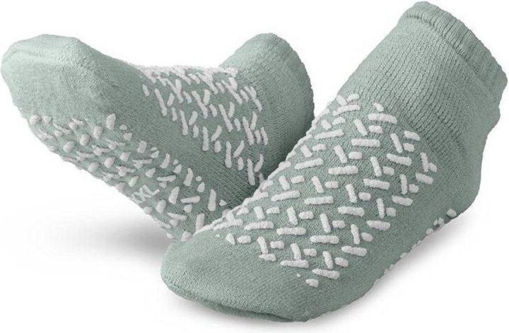 Actual product image Ally Clock Double-sided non-slip socks - size 44-46 (grey) (Single pack, 44 - 46)