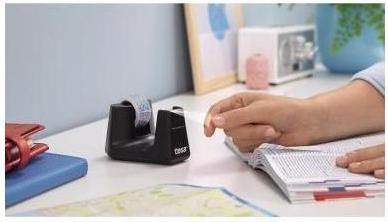 Actual product image tesa EASY CUT SMART adhesive tape dispenser for tables, with anti-slip technology, incl. 1 roll of