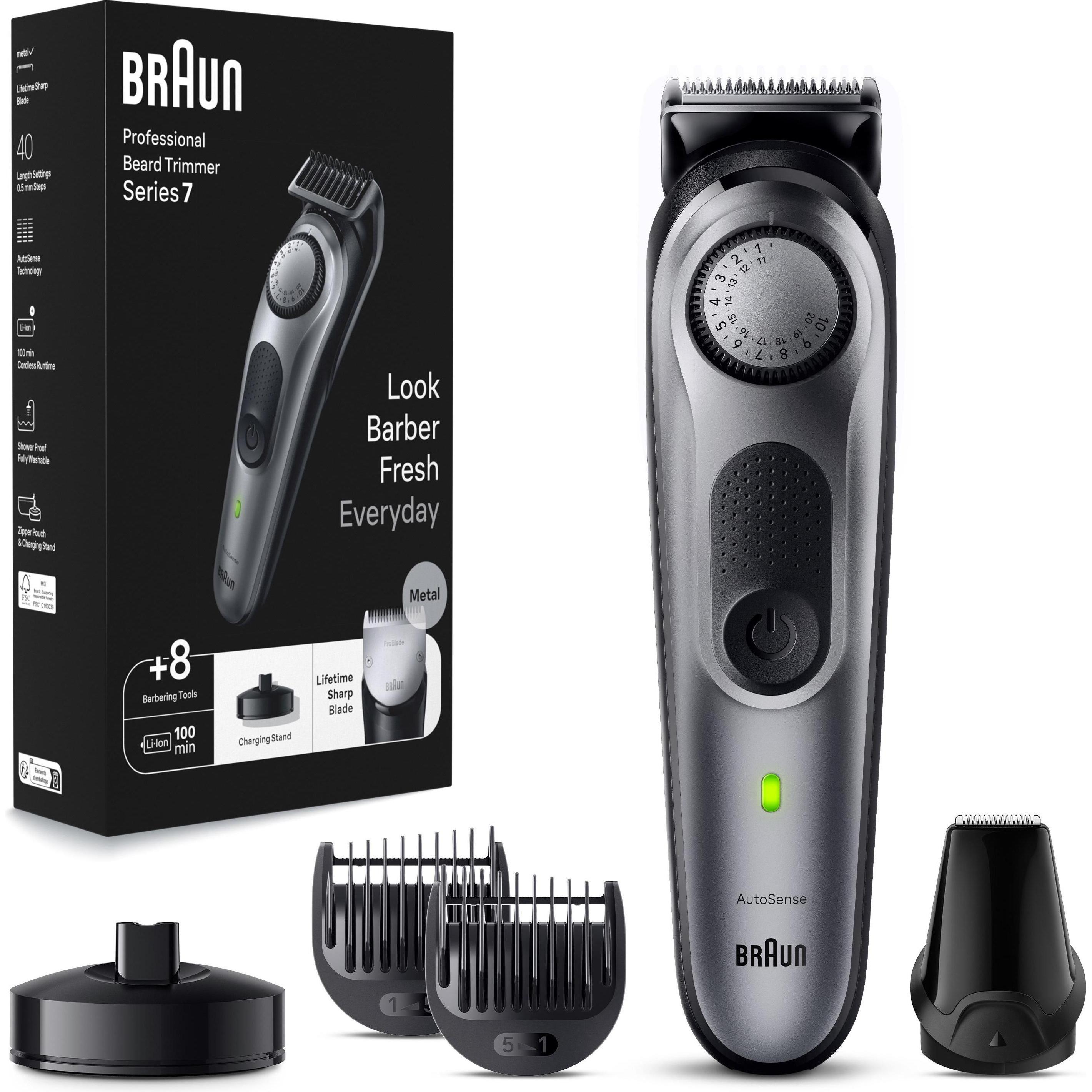 Braun, Regolabarba + Tagliacapelli, Beardtrimmer Series 7 (BT7420)