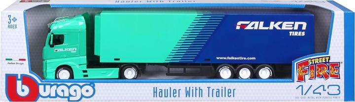 Image du produit Bburago 1:43 tracteur avec remorque MB Actros Gigaspace, 18-31460