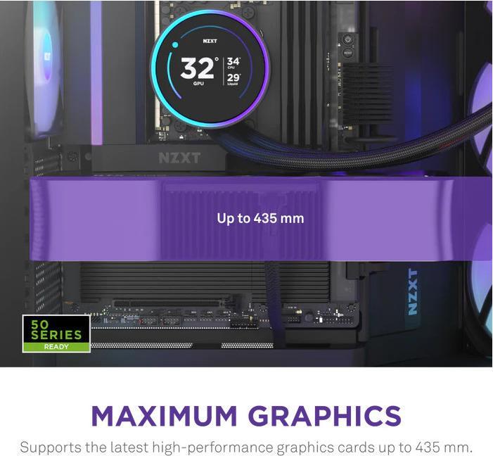 Actual product image NZXT H9 Flow RGB (2025) (ATX, E-ATX, mATX, Mini-ITX)