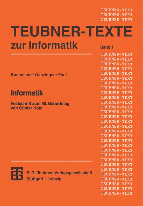 Produktbild Informatik (Deutsch, 1992)