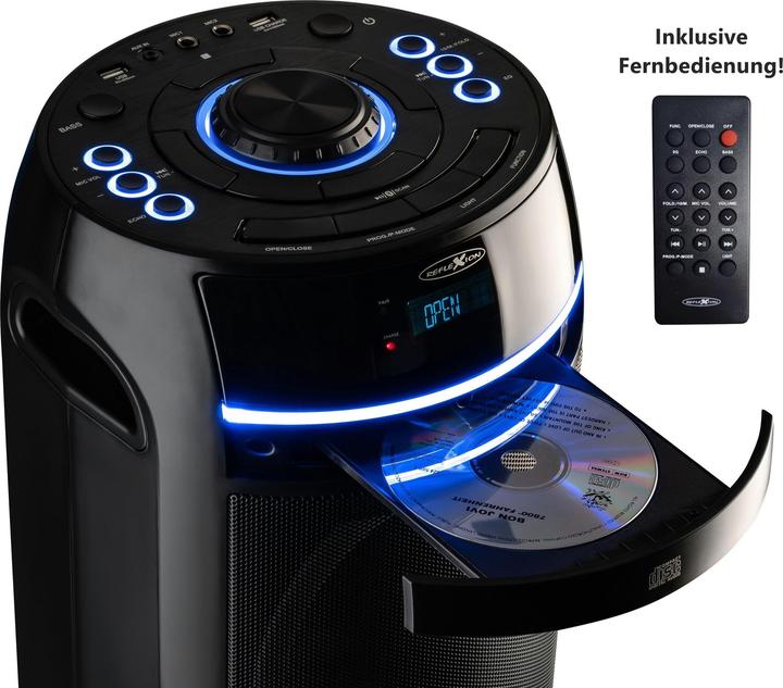 Produktbild Reflexion Bluetooth-Lautsprecher mit CD (10 h, Batteriebetrieb, Netzbetrieb)