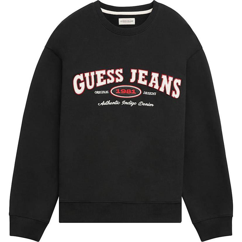 Guess, Herren, Pullover, pullover original design, Schwarz, (XL)