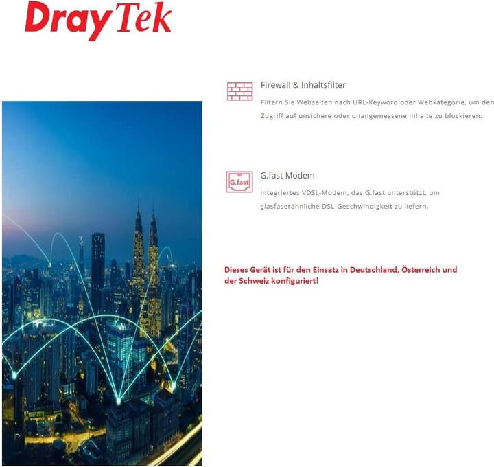 Actual product image Draytek G.fast router Vigor166 Gen2