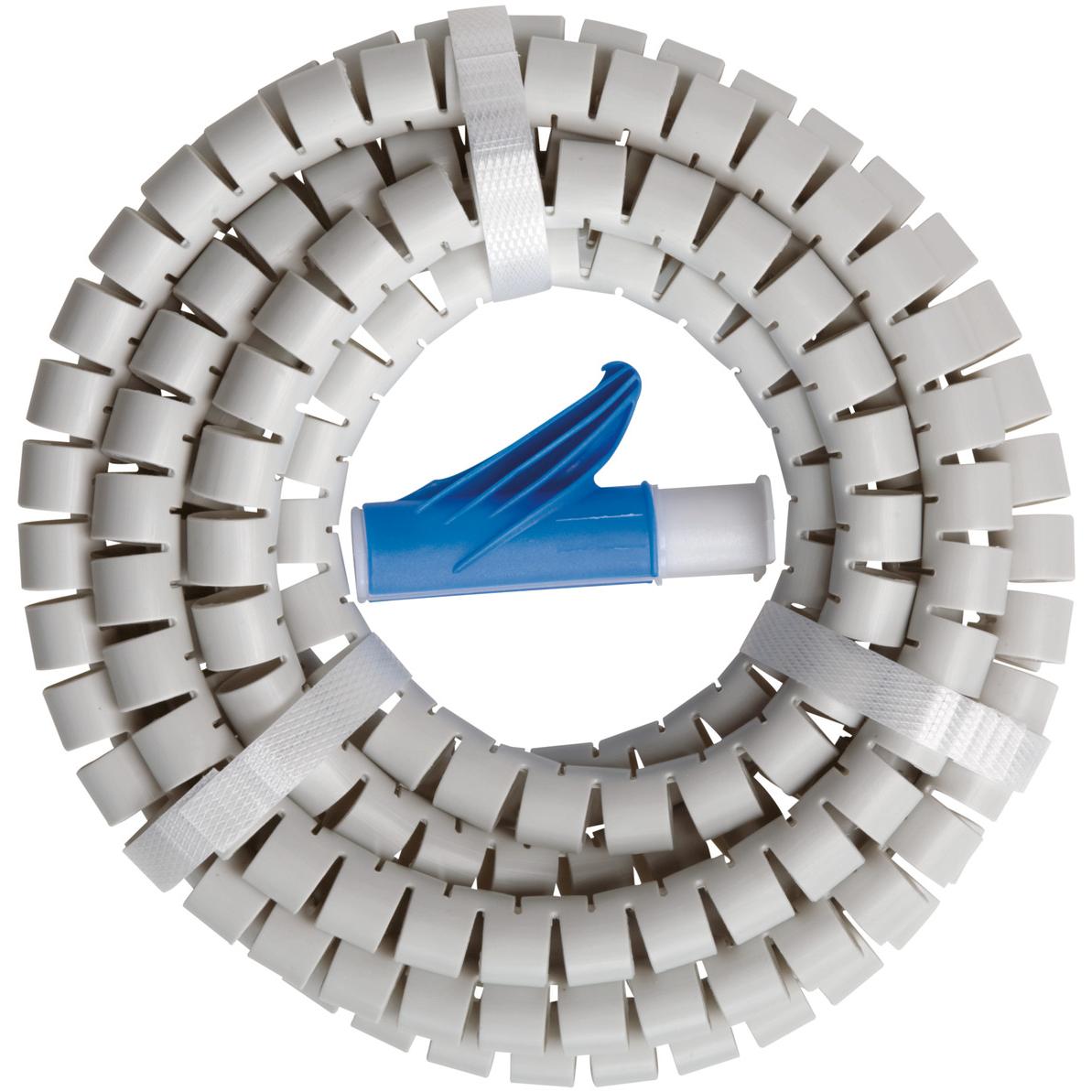 Brennenstuhl, Canale passacavi, Tubo flessibile Spiro NW20, 3m, grigio (Tubo cavi, 300 cm)