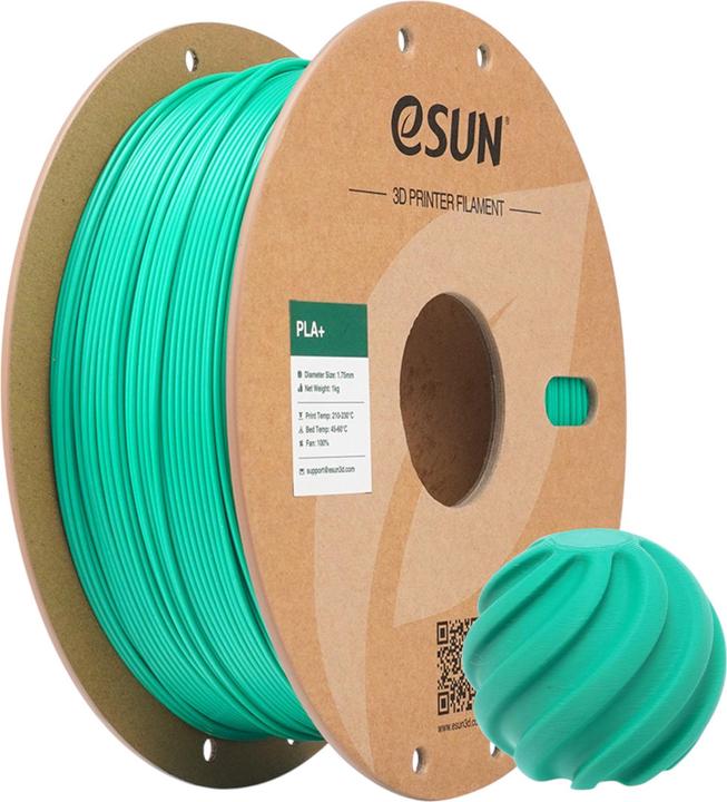 Produktbild eSUN PLA+ Jade Grün Filament 1.75mm 1Kg (PLA+, 1.75 mm, 1000 g)