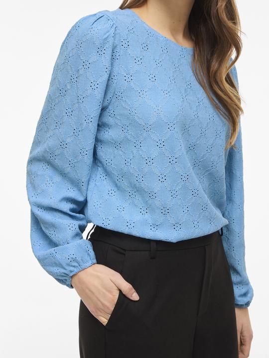 Immagine prodotto Vila VIASTA Rundhals Oberteil mit langen Ärmeln (M)