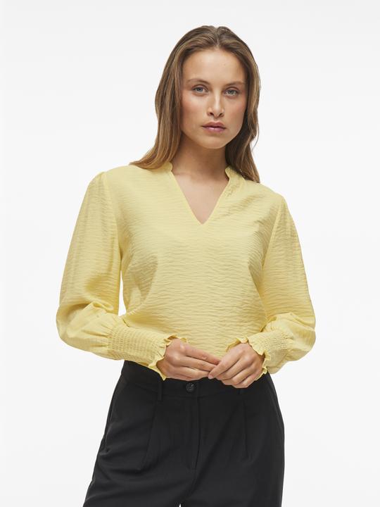 Actual product image Vila V-Ausschnitt Oberteil mit langen Ärmeln (34)