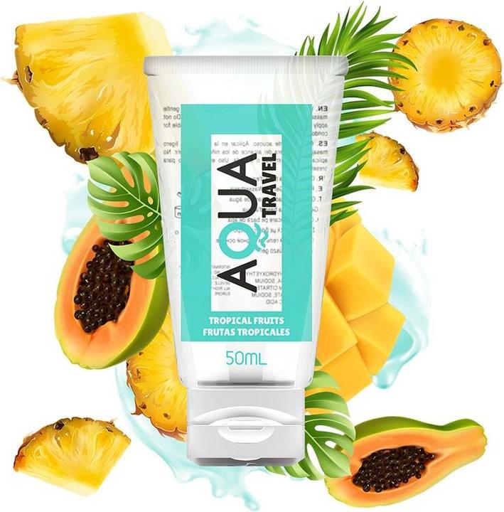 Actual product image Aqua Travel Flavour Waterbased Lubricant Tropical Fruits - 50 ml (50 ml)
