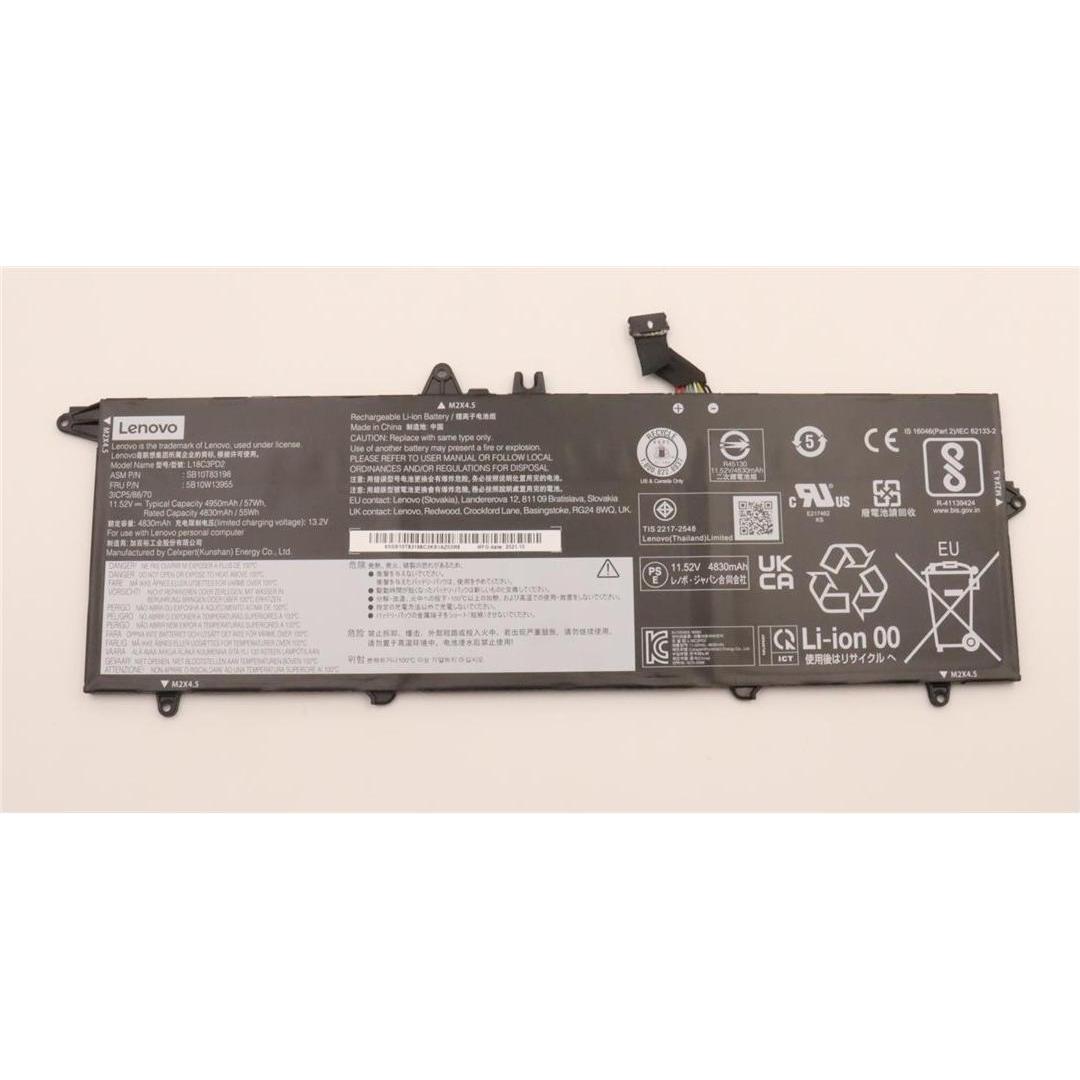 Lenovo Internal, 3c, 57Wh, LiIon, CXP (3 Zellen), Notebook Akku