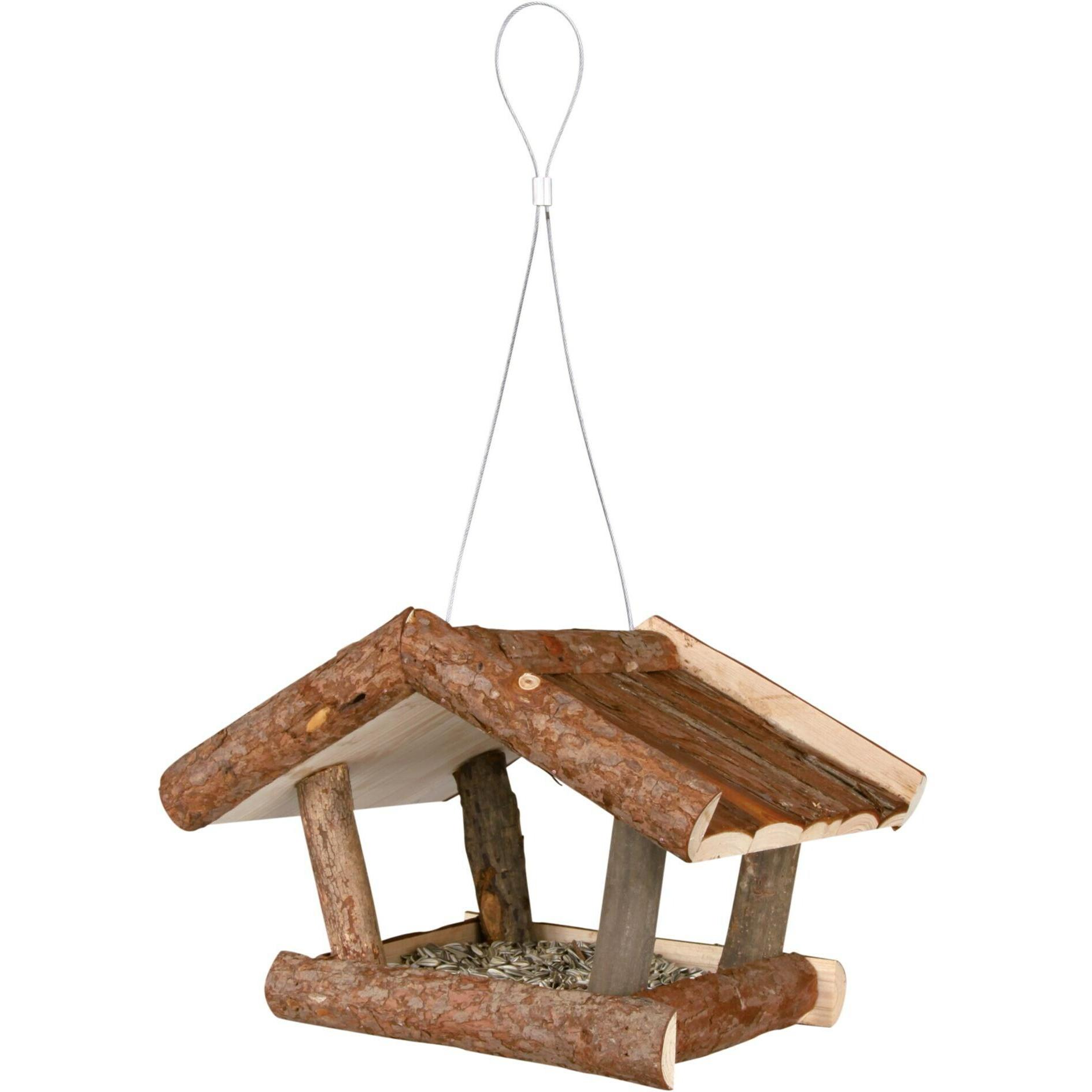 Meilleurs prix pour NATURAL LIVING Mangeoire pour oiseaux 32 x 23 x 20 cm naturel