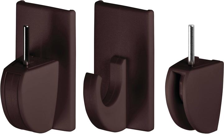 Image du produit tesa Crochets de rideaux marron (4 pcs.)