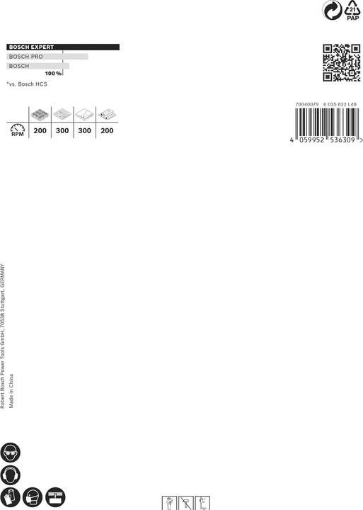 Actual product image Bosch Professional Zubehör Expert Construction Material Lochsäge, 121 x 60 mm (121 millimetres)