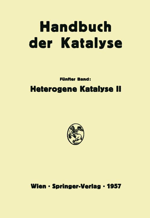 Produktbild Heterogene Katalyse II (Deutsch, 2014)
