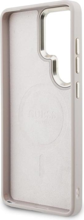 Image du produit Guess Etui 4G Big Rhinestone Triangle Strap MagSafe pour Samsung Galaxy S26 Ultra rose (Samsung Galaxy S26 Ultra)