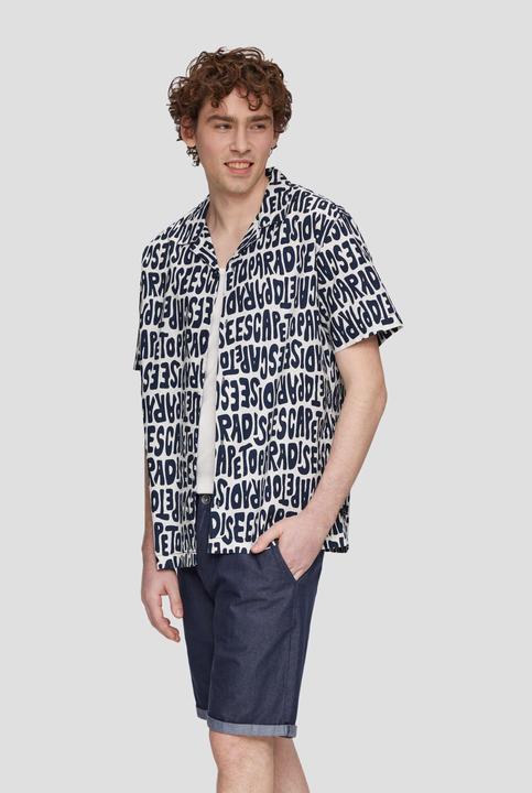 Immagine prodotto s.Oliver Hemd Kurzarmhemd mit All-over-Print (L, M)