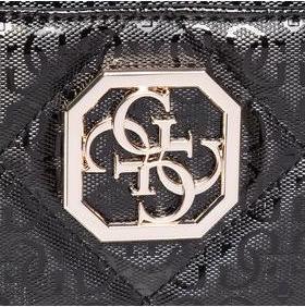 Actual product image Guess Dilla, Textile Crossbody Bag, Black, Mini, For Women