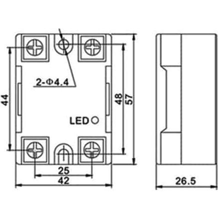 Thumbnail - Eneroid Solid-State Relais XSSR-DA2420, 3...32 V-, 20 A/240 V, Relais