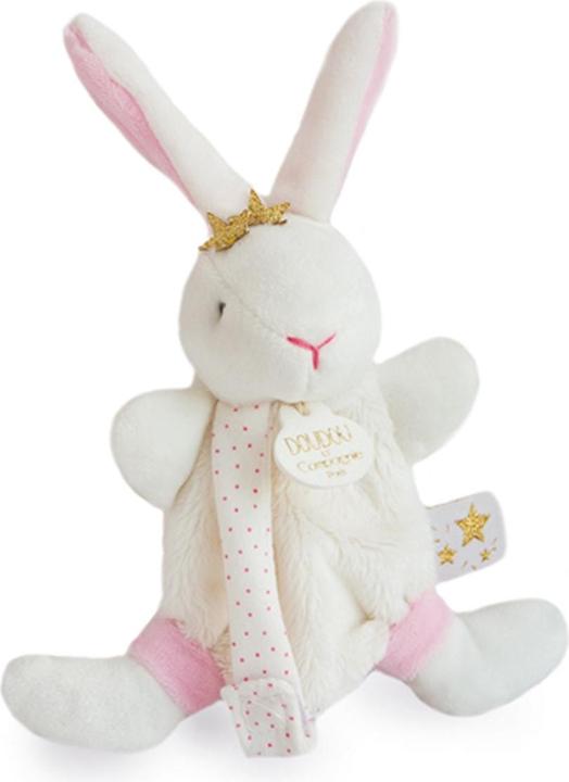 Image du produit Doudou et Compagnie Doudou étoile lapin avec attache tétine15cm