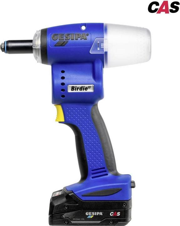 Produktbild Gesipa Birdie mit Schliff: Birdie inkl. 2.0 Ah CAS-Akku und Winkelschleifer W18 7-125