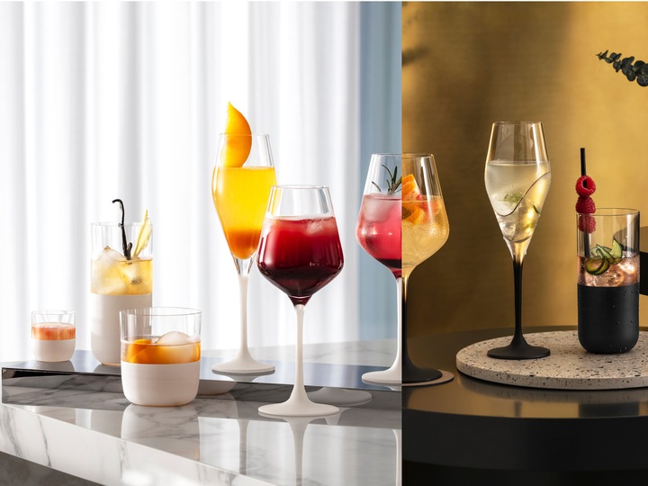 Immagine prodotto Villeroy & Boch Set di 4 bicchieri da cocktail Fabbricazione Rock blanc (0.80 dl, 4 x, Bicchiere di vetro)